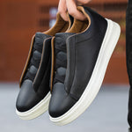 Men's beige breathable casual sneakers
