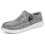 Men's black and white canvas sneakers