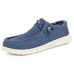 Men's blue lightweight canvas shoes for everyday wear
