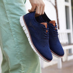 Men's knit casual shoe size and foot length guide