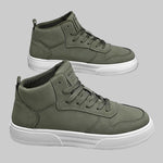 Men's extra-large black chunky casual sneakers