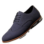 Plus-size men's suede-style sneakers with a round toe