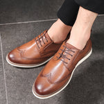 Men's round-toe slip-on formal shoes