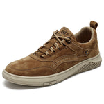 Soft leather fashion sneakers for men