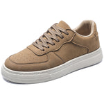 Men's khaki vintage casual sneakers for everyday wear