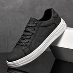 Black unisex retro casual low-top sneakers